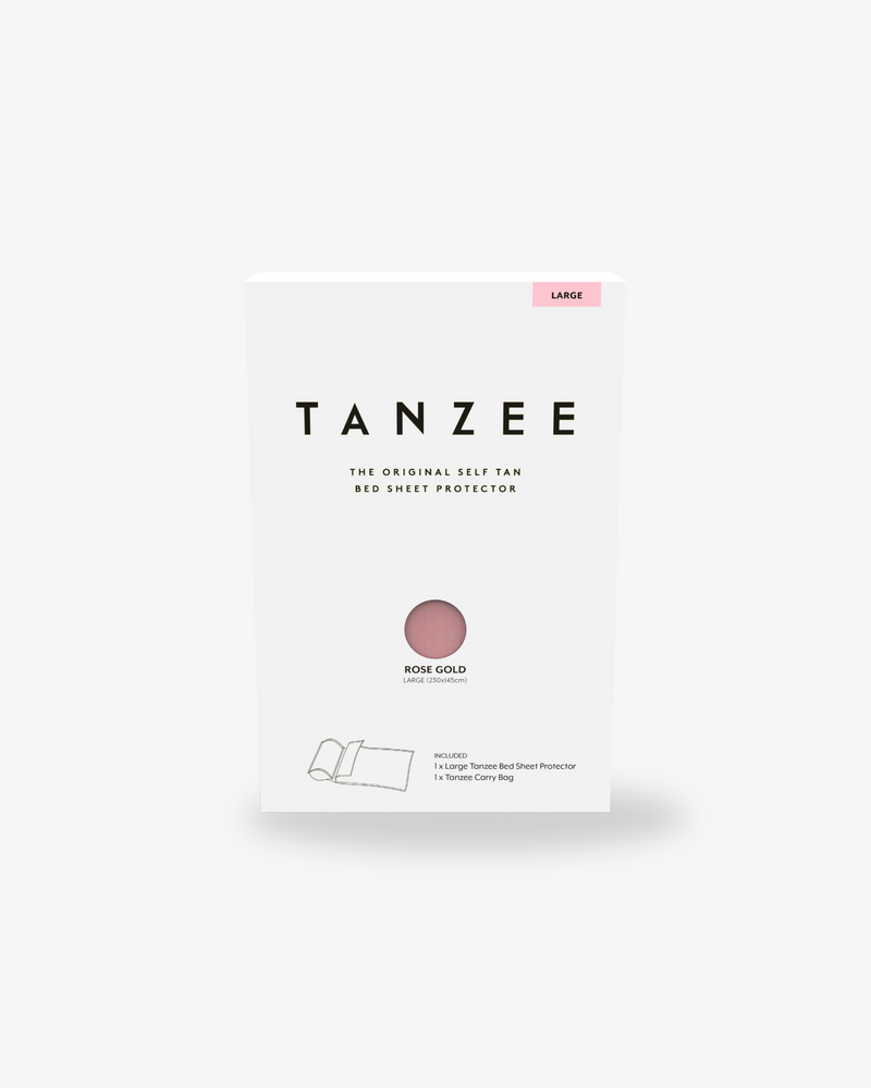 Rose Gold Tanzee | Self Tan Bed Sheet Protector